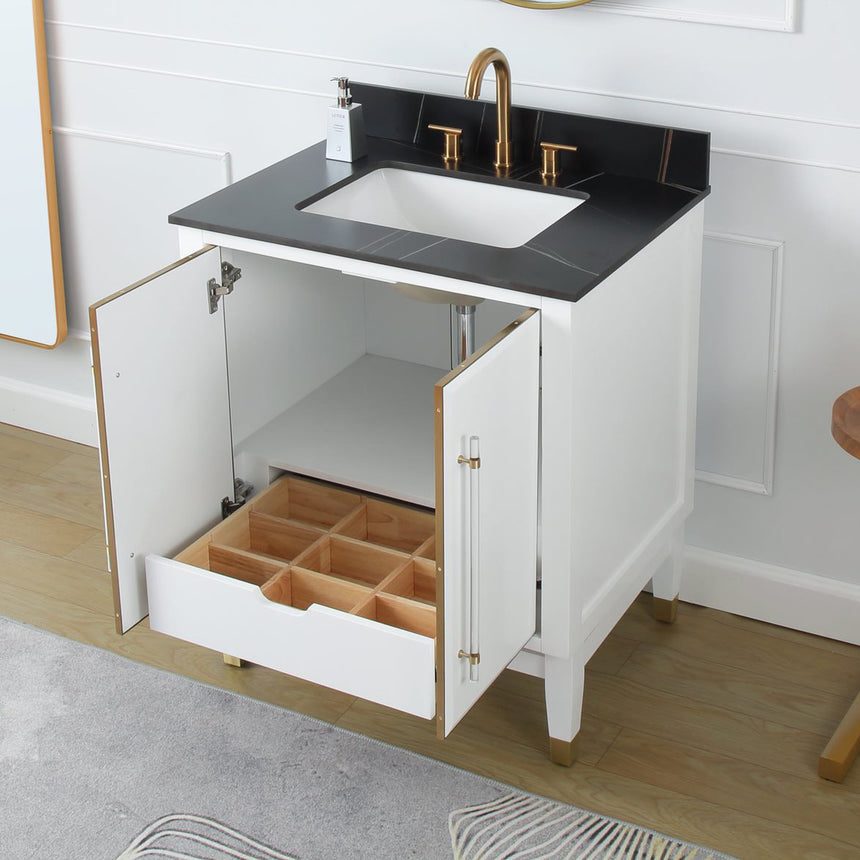 60D inch Wyeth Modern Vanity Blue White top
