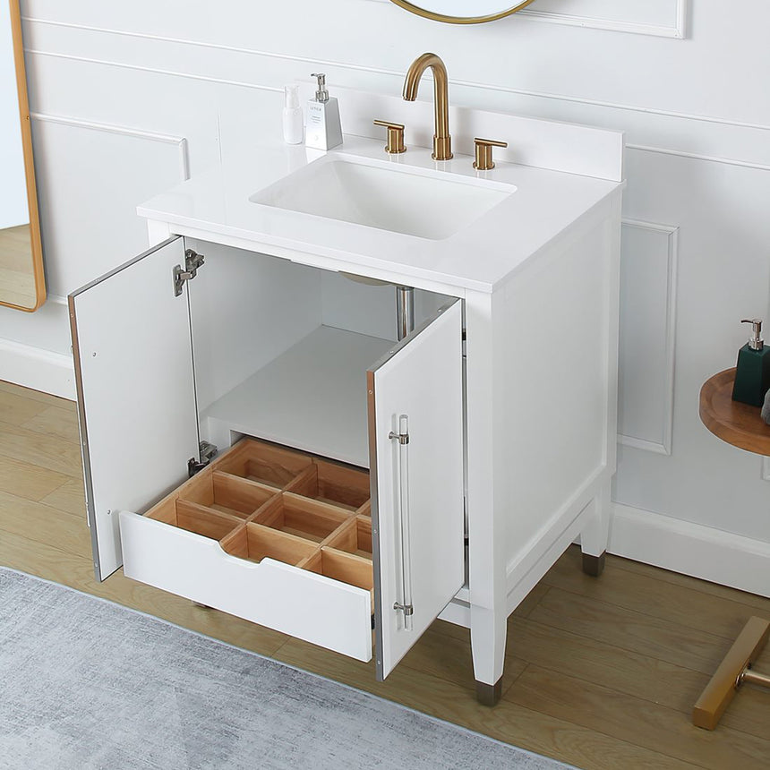 60D inch Wyeth Modern Vanity Blue White top