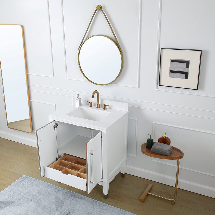 60D inch Wyeth Modern Vanity Blue White top