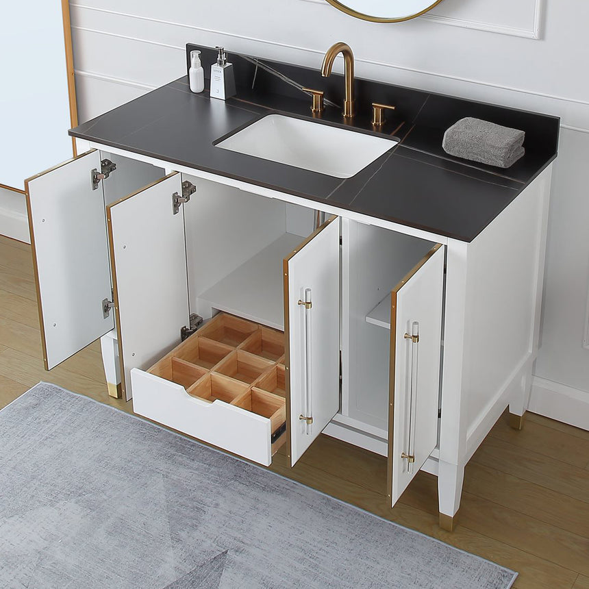 60D inch Wyeth Modern Vanity Blue White top