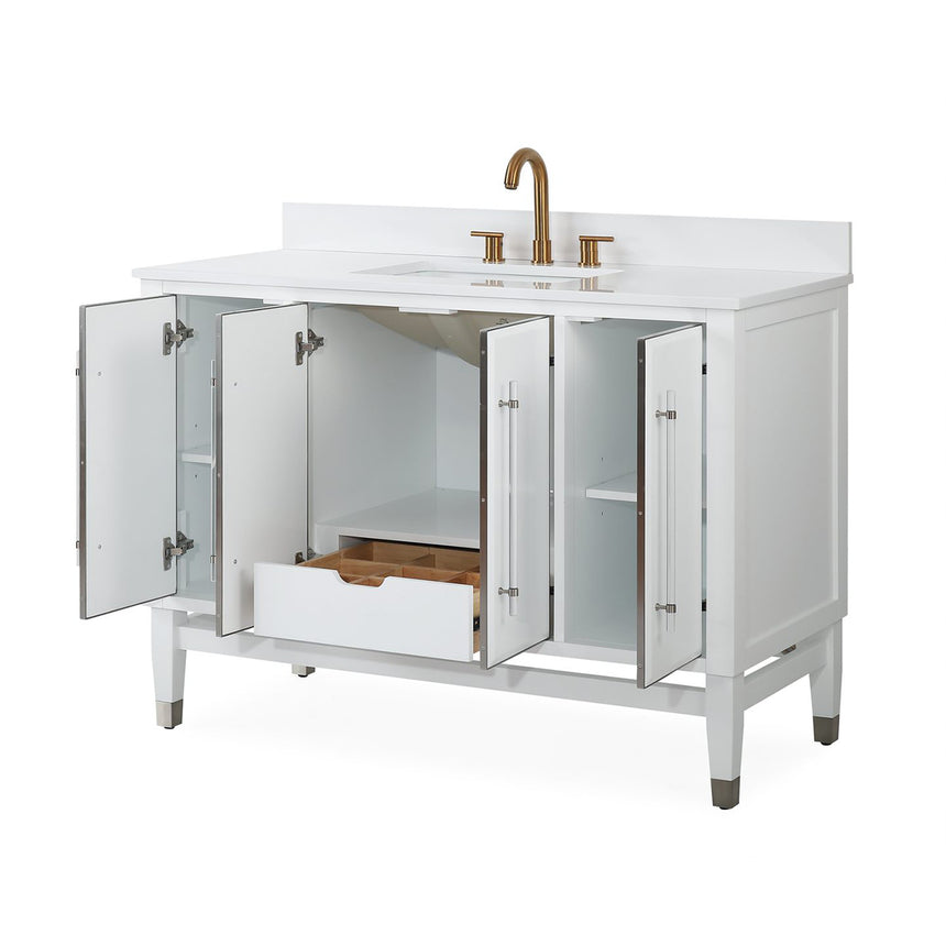 60D inch Wyeth Modern Vanity Blue White top