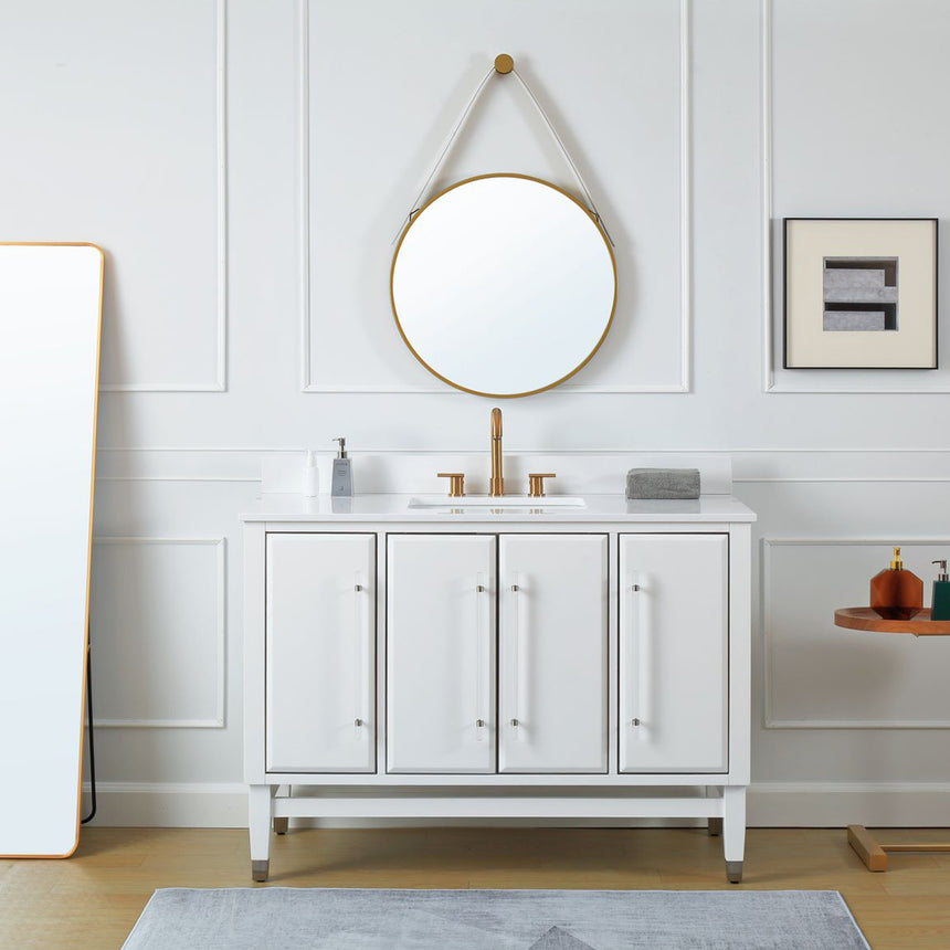 60D inch Wyeth Modern Vanity Blue White top