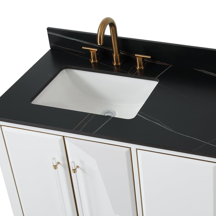 60D inch Wyeth Modern Vanity Blue White top