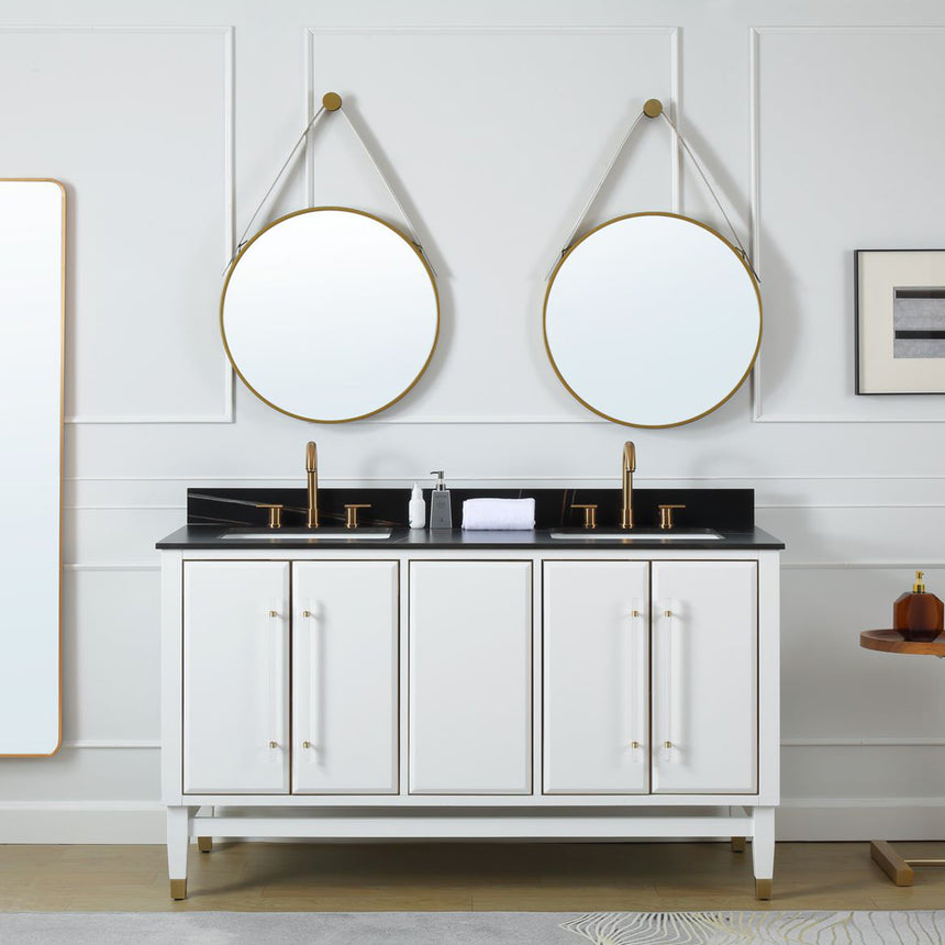 60D inch Wyeth Modern Vanity Blue White top