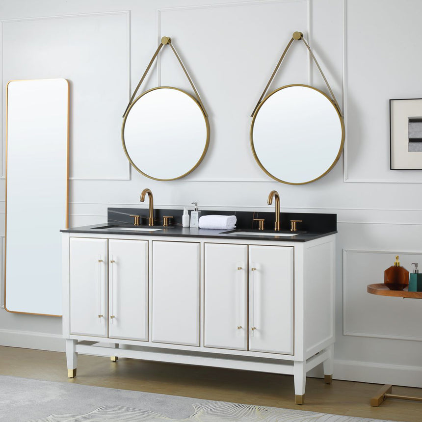 60D inch Wyeth Modern Vanity Blue White top