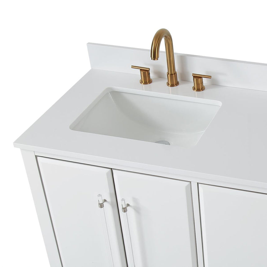 60D inch Wyeth Modern Vanity Blue White top