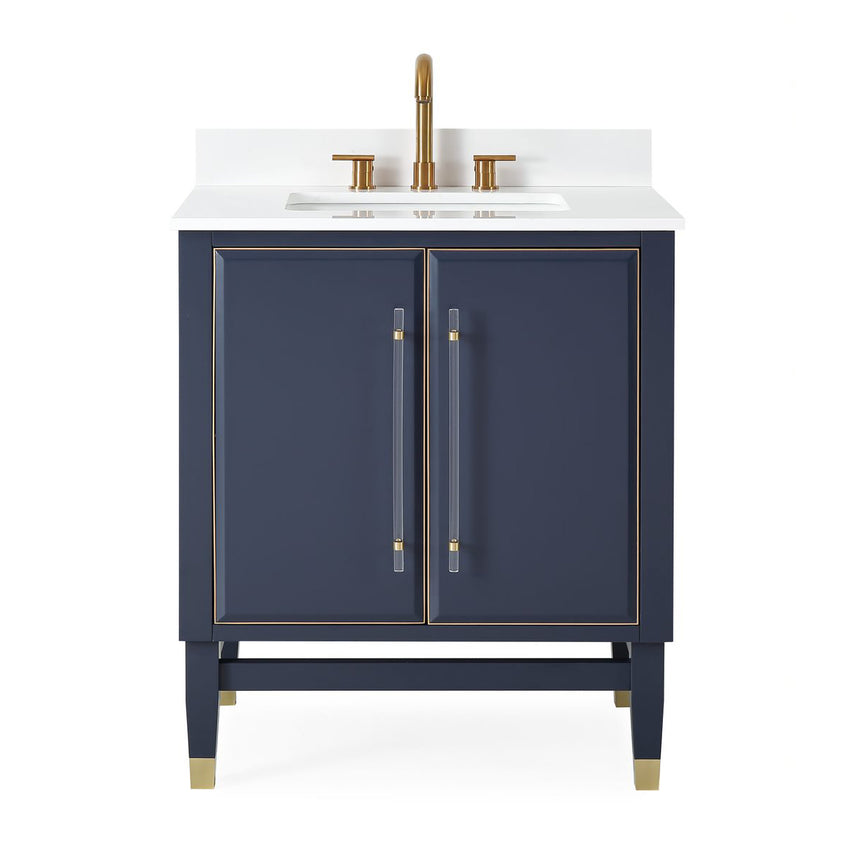 60D inch Wyeth Modern Vanity Blue White top