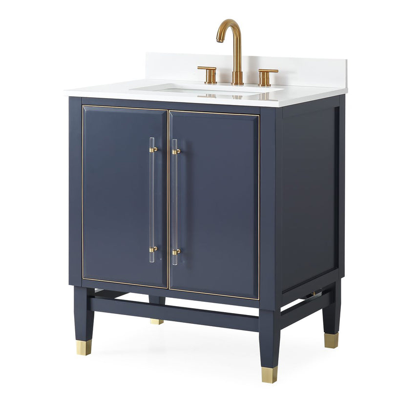 60D inch Wyeth Modern Vanity Blue White top