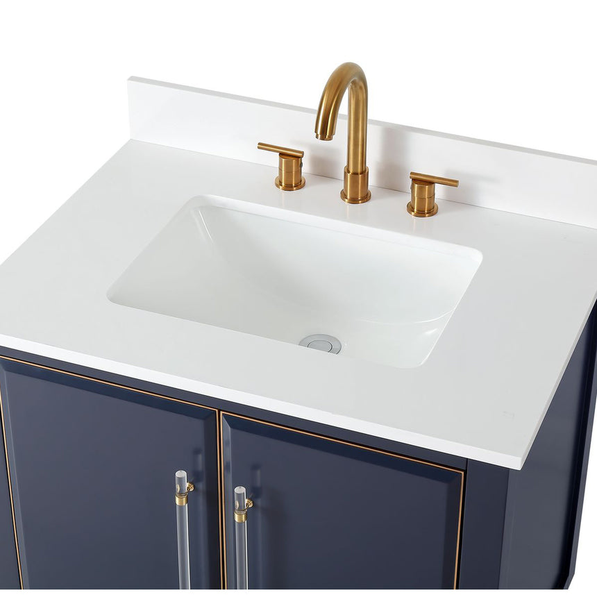 60D inch Wyeth Modern Vanity Blue White top