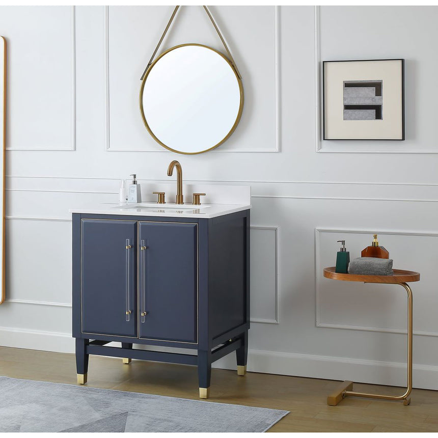 60D inch Wyeth Modern Vanity Blue White top