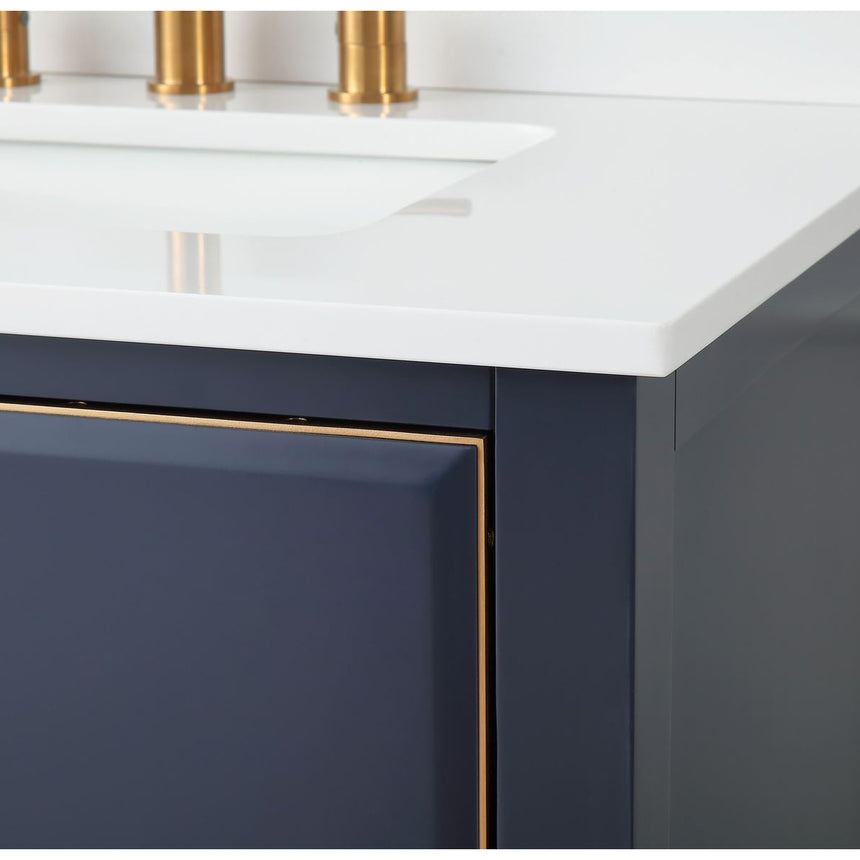 60D inch Wyeth Modern Vanity Blue White top