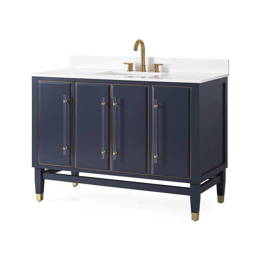 60D inch Wyeth Modern Vanity Blue White top