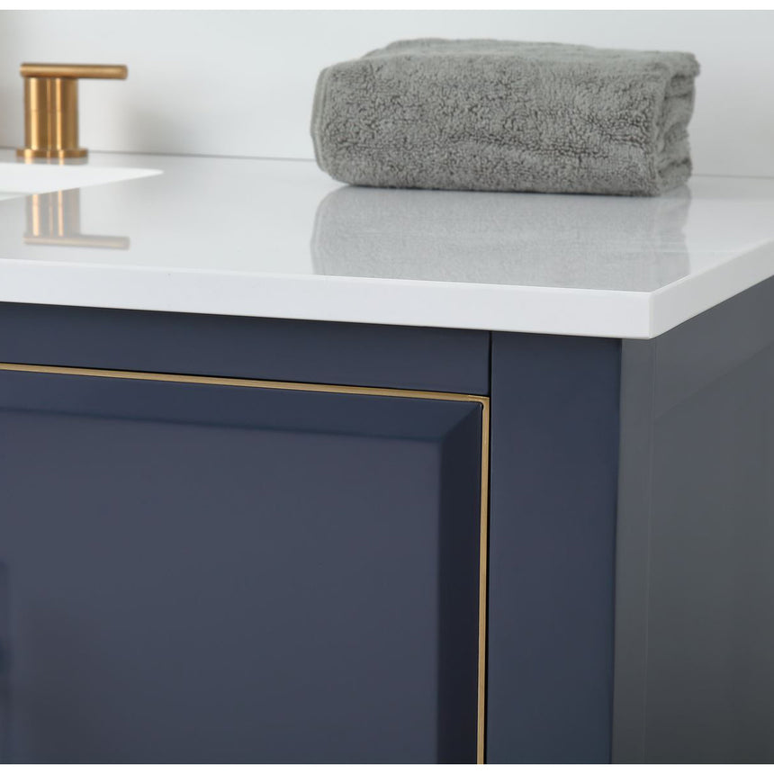 60D inch Wyeth Modern Vanity Blue White top