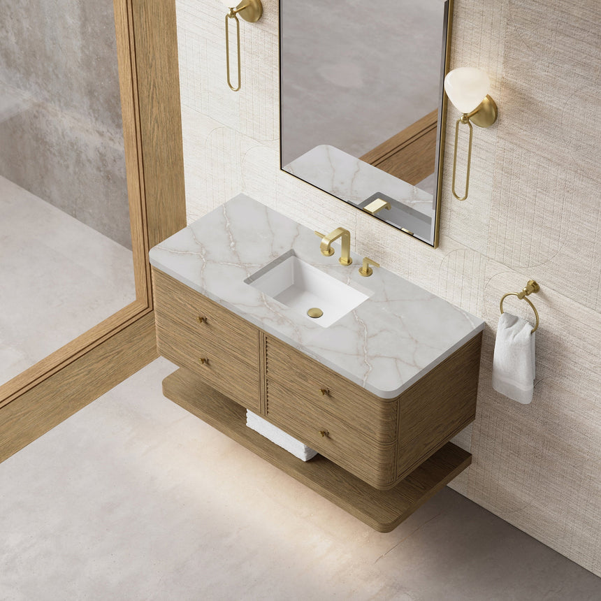 Bathroom Vanity with Marble sink top