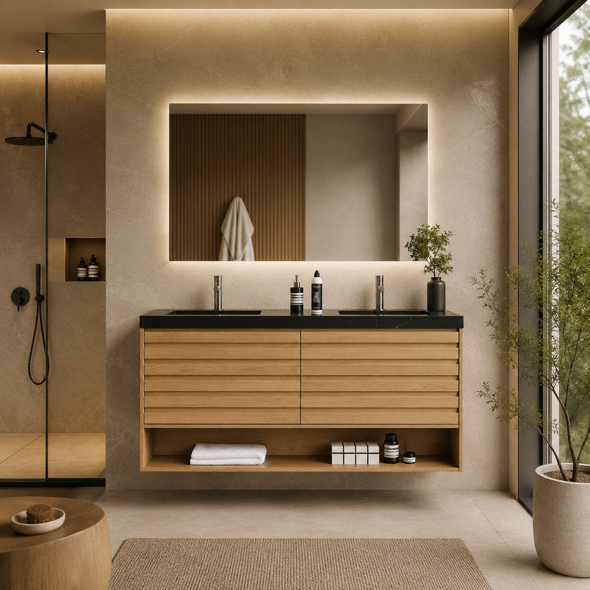 Floating Vanities Come Pre-Assembled