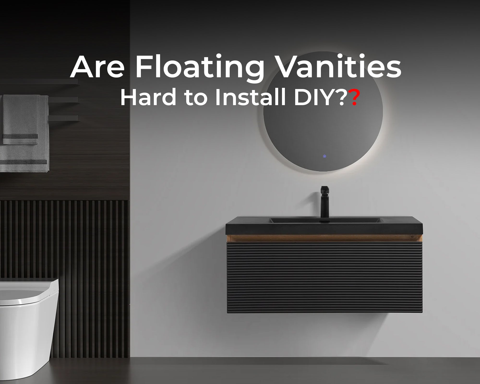 Are Floating Vanities Hard to Install DIY? – O&N Floating Vanity