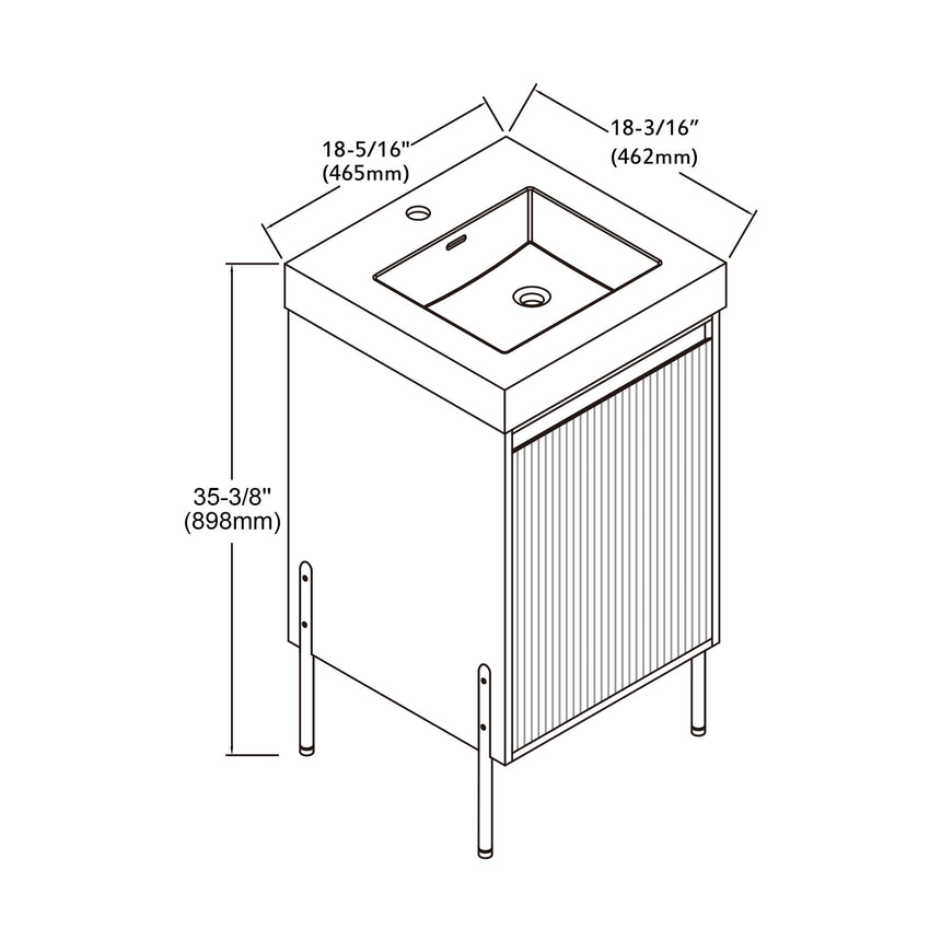 Bayford Modern Vanity (18"-72")