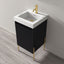 18 inch Bayford modern vanity black