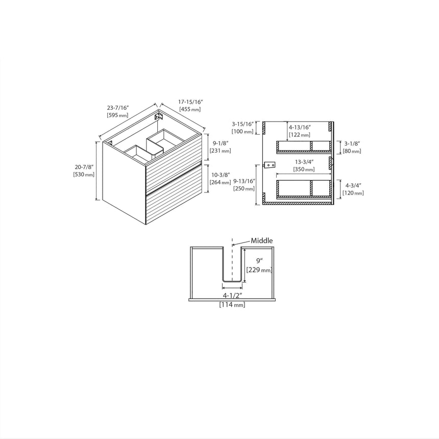 Andorra Floating Vanity (24"-72")