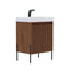 24 inch Bayford modern vanity walnut