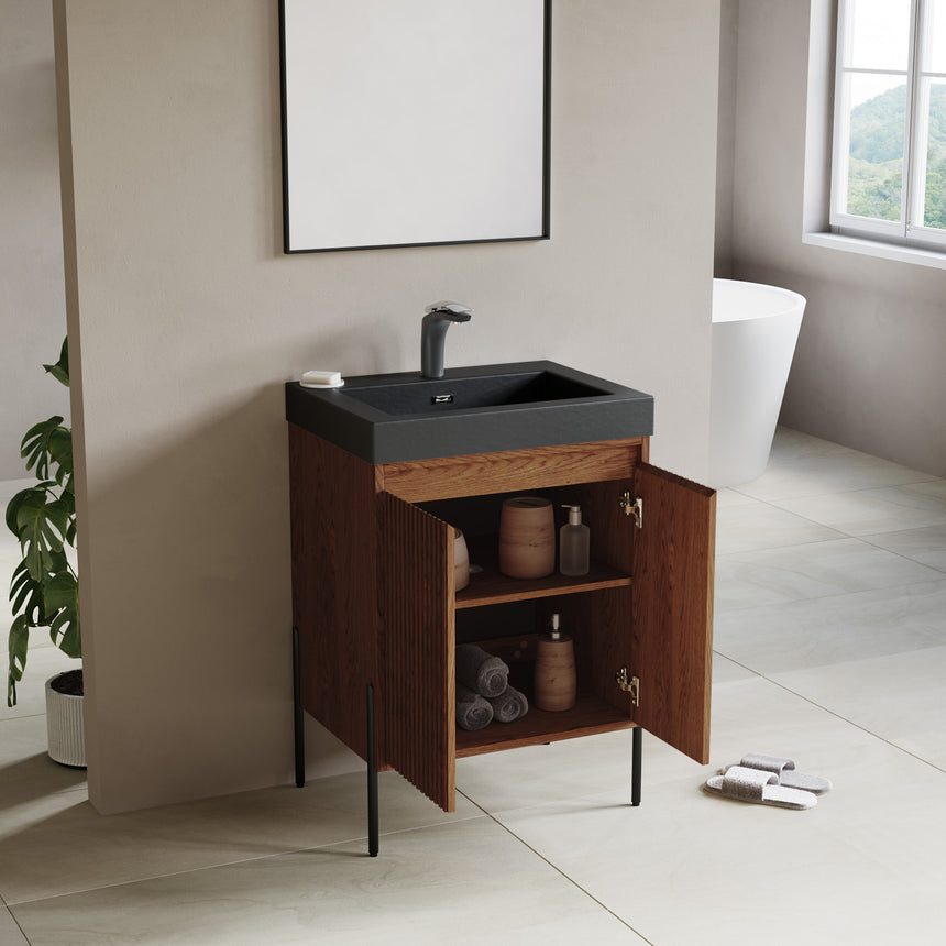 48D inch Bayford modern vanity Walnut