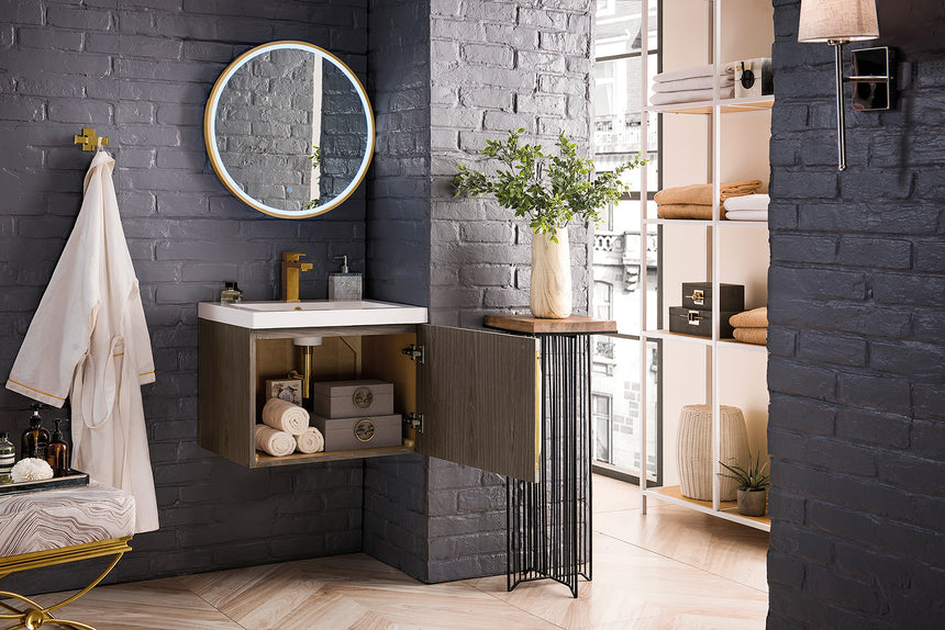 72D inch Bogota Floating Vanity Latte Oak BN