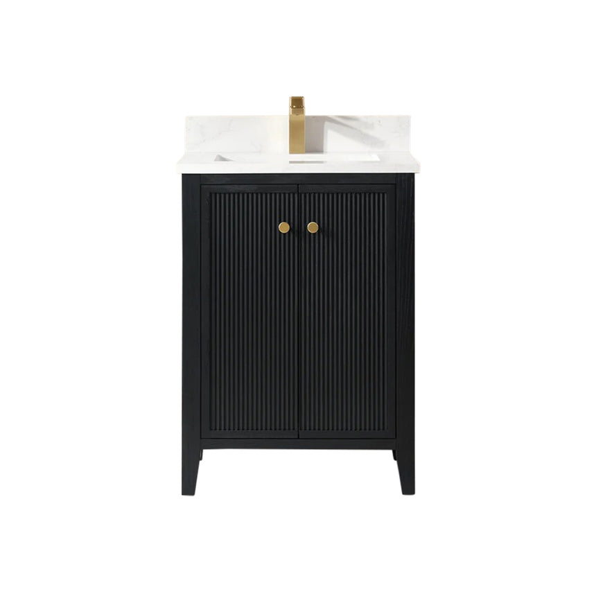 Bathroom vanity with double sink, mirrors, and towels in a well-lit room.