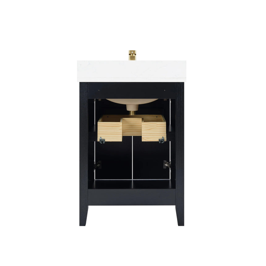 Bathroom vanity with double sink, mirrors, and towels in a well-lit room.