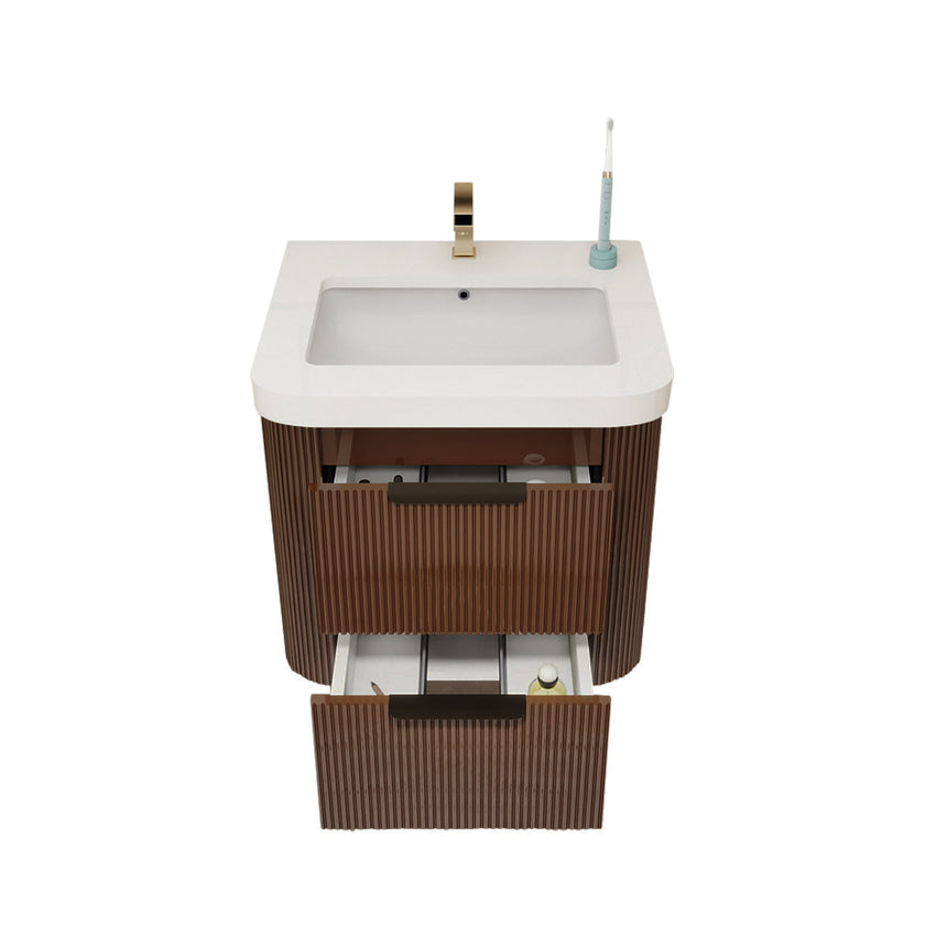 Livia Fluted Floating Vanity Cover