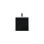 Black Fluted Vanity on a white background