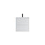 White pleated window blind on a white background