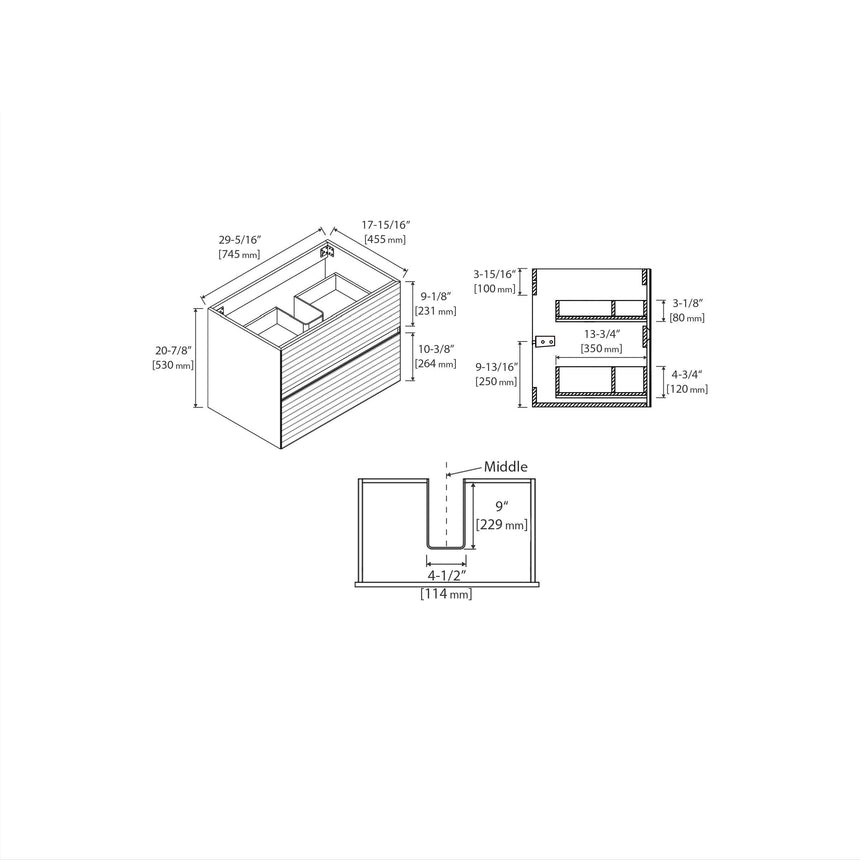 Andorra Floating Vanity (24"-72")