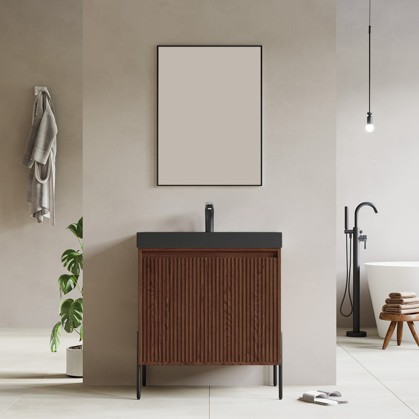 48D inch Bayford modern vanity Walnut