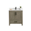 Ligne Forma Modern Vanity in Gray Oak finish