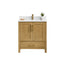 Ligne Forma Modern Vanity in Natural Oak finish