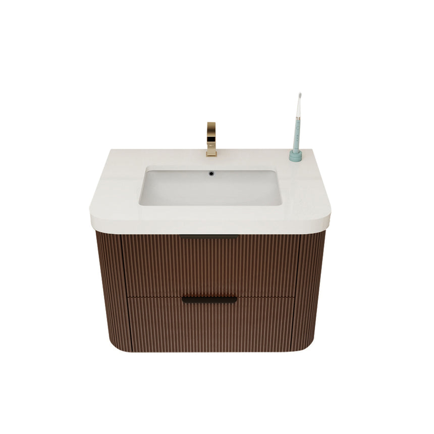 Livia Fluted Floating Vanity Cover