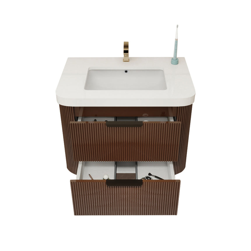 Livia Fluted Floating Vanity Cover