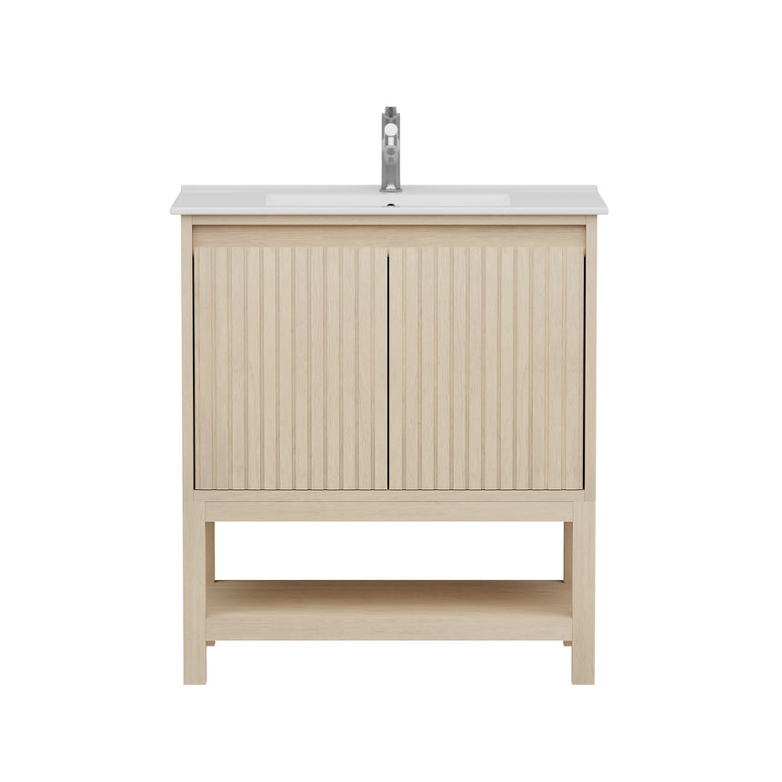 72D inch Bogota Floating Vanity Latte Oak BN