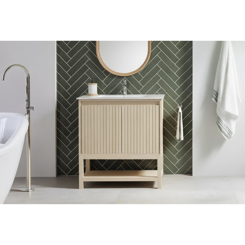 72D inch Bogota Floating Vanity Latte Oak BN