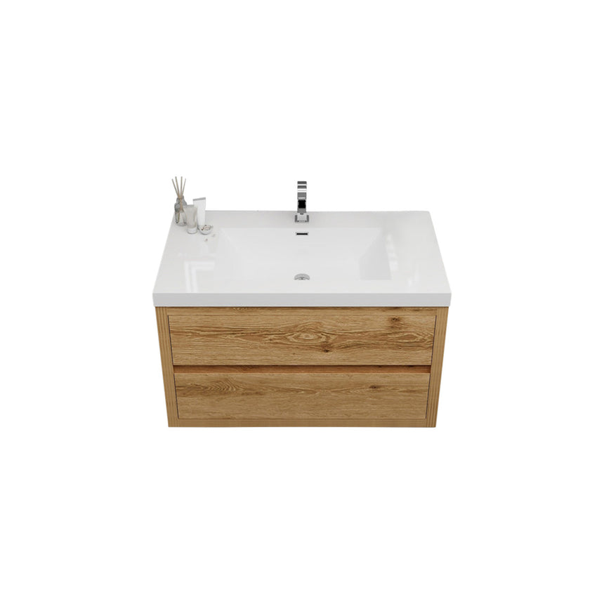 72 inch Andorra Floating Vanity American Yellowwood