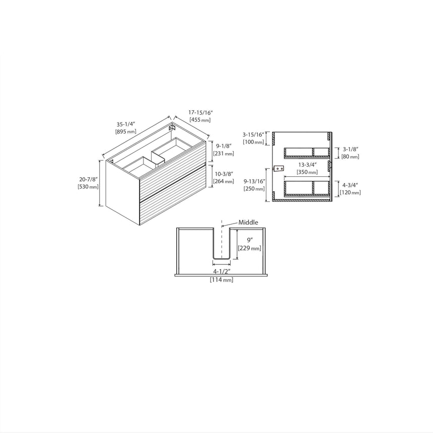 Andorra Floating Vanity (20"-72")