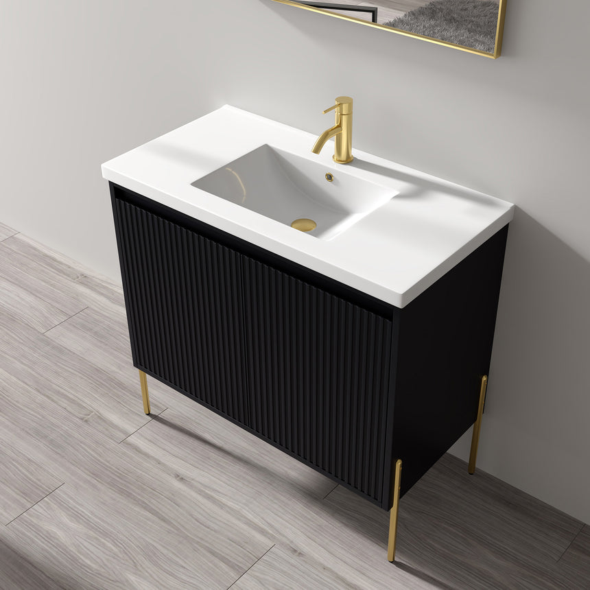 48D inch Bayford modern vanity Walnut