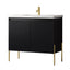 36 inch Bayford modern vanity black ceramic