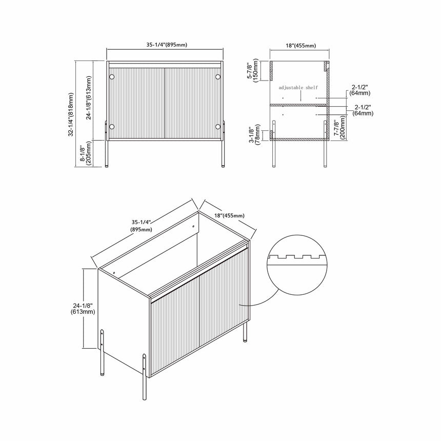 Bayford Modern Vanity (18"-72")