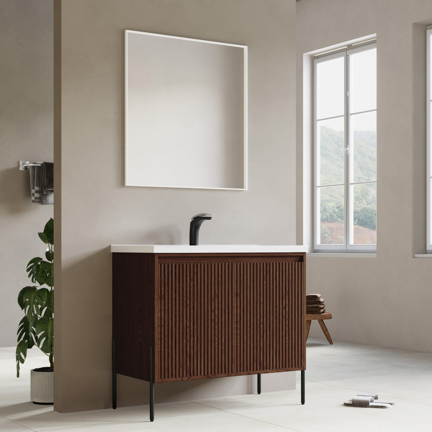 48D inch Bayford modern vanity Walnut