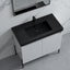 36 inch Bayford modern vanity white black