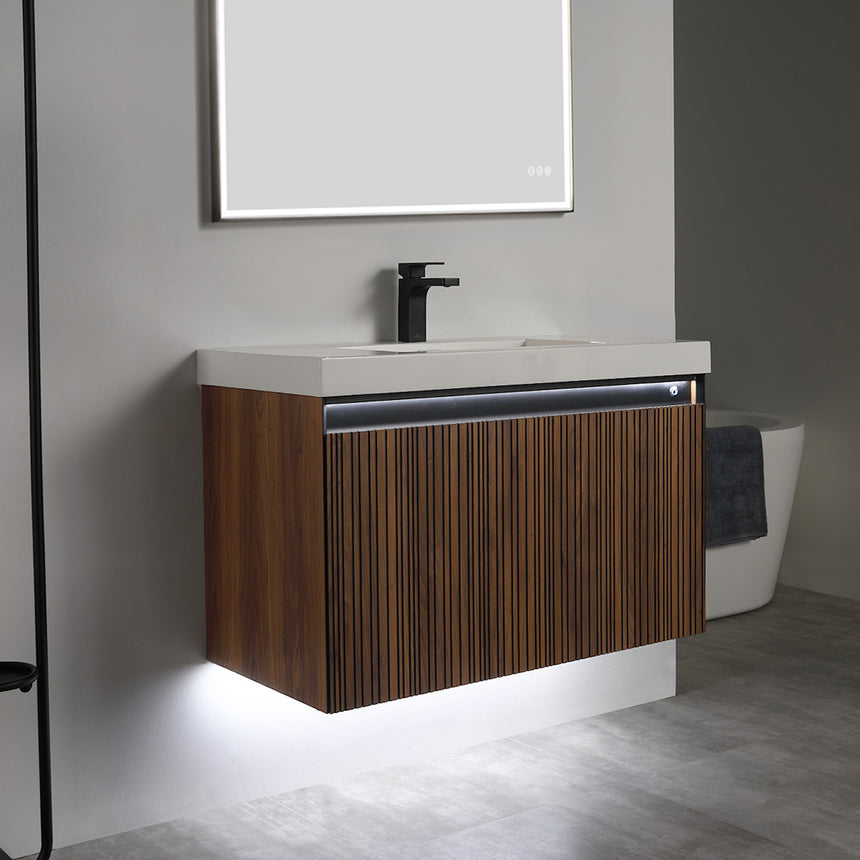 Harlow LED Floating Vanity (24"-72")