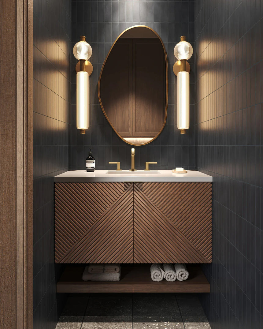 72 inch Leuven Floating Vanity Charcoal Soapstone Top