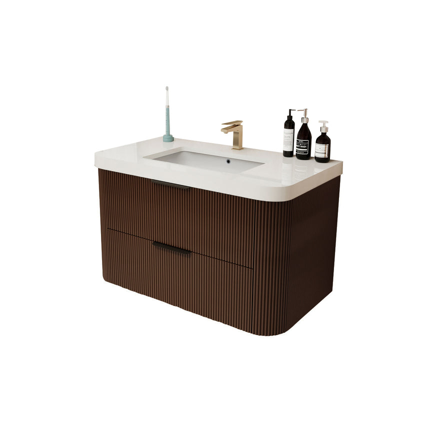 Livia Fluted Floating Vanity Cover