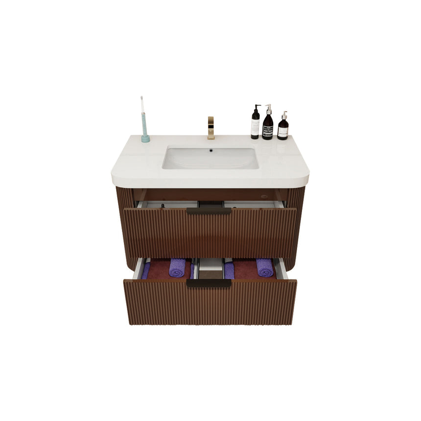 Livia Fluted Floating Vanity Cover